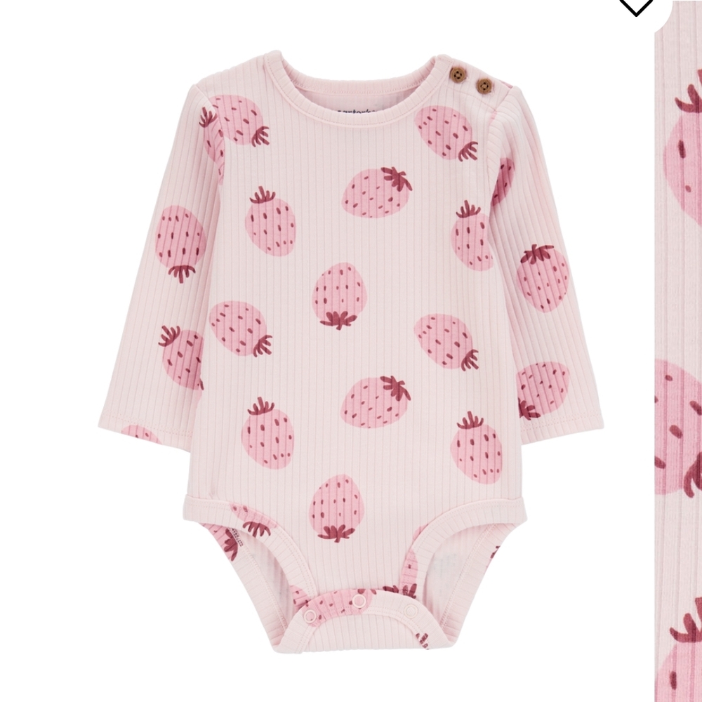 ISO: Carter's Pink Strawberry Pattern Bodysuit